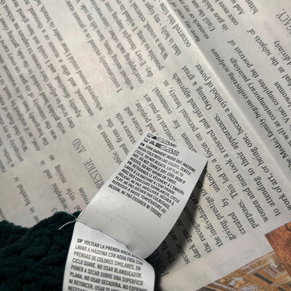 American Eagle chunky green chenille sweater - Picture 5 of 5